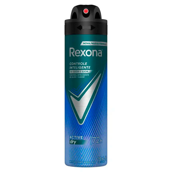 DESODORANTE MASC AERO REXONA FRASCO 90g ACTIVE DRY
