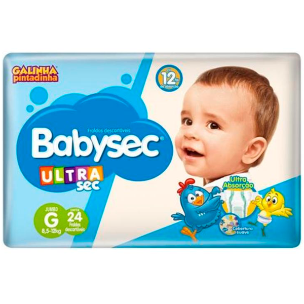 FRALDA DESCART INF MEGA BABYSEC G 24
