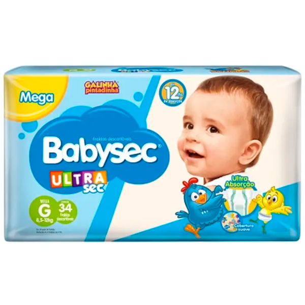 FRALDA DESCART INF MEGA BABYSEC un G 34