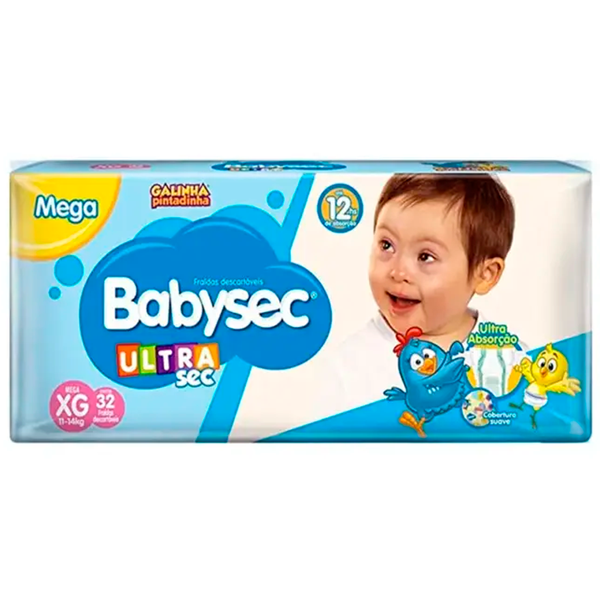 FRALDA DESCART INF MEGA BABYSEC un XG 32