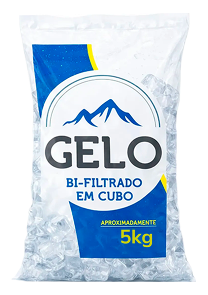 GELO EM CUBO FILTRADO BETINHO 5kg GELO FILTRADO 5KG