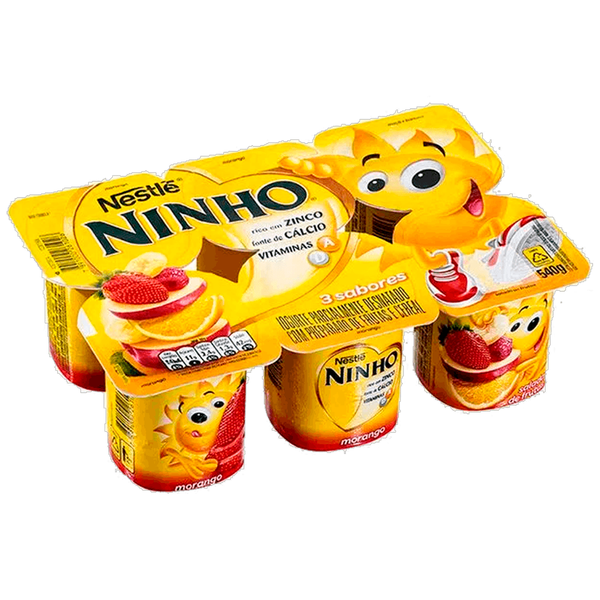 IOGURTE NINHO SOLEIL 3 SABORES NESTLE BDJ 540g