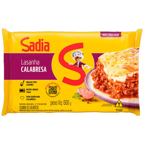 LASANHA PRONTA CG SADIA CX 600g CALABRESA