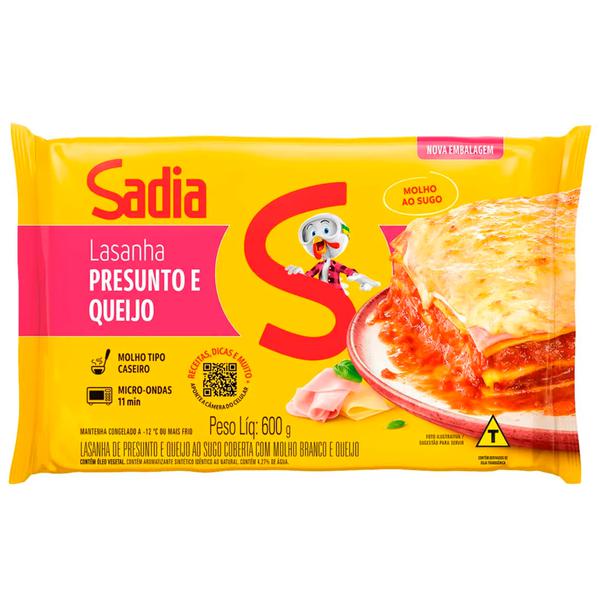 LASANHA PRONTA CG SADIA CX 600g PEITO PERU DEFUMADO