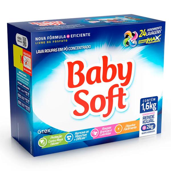LAVA ROUPA PO BABY SOFT CX 1600kg