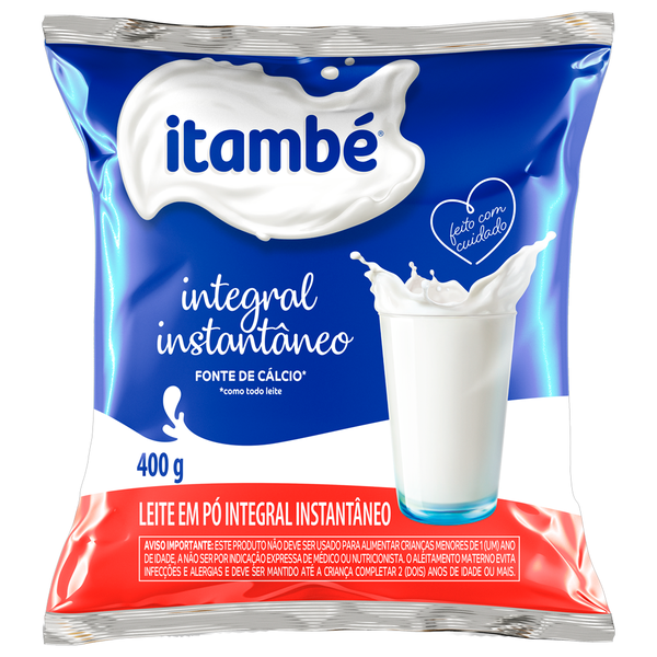 LEITE PO INSTANTANEO INTEGRAL ITAMBE SACHE 400g