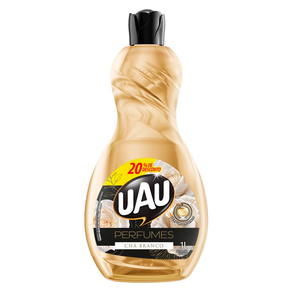 LIMPADOR PERFUMADO UAU PG 800 LV  1lt CHA BRANCO