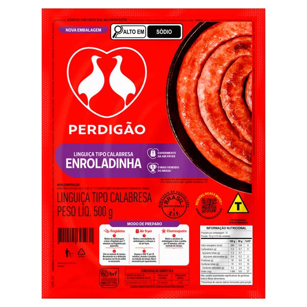 LINGUICA CALABRESA ENROLADINHA PERDIGAO PCT 500g