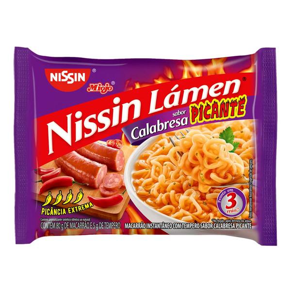 MACARRAO INSTANTANEO NISSIN PCT 85g CALABRESA PICANTE
