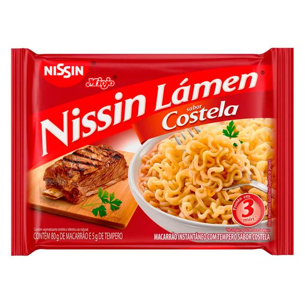 MACARRAO INSTANTANEO NISSIN PCT 85g COSTELA