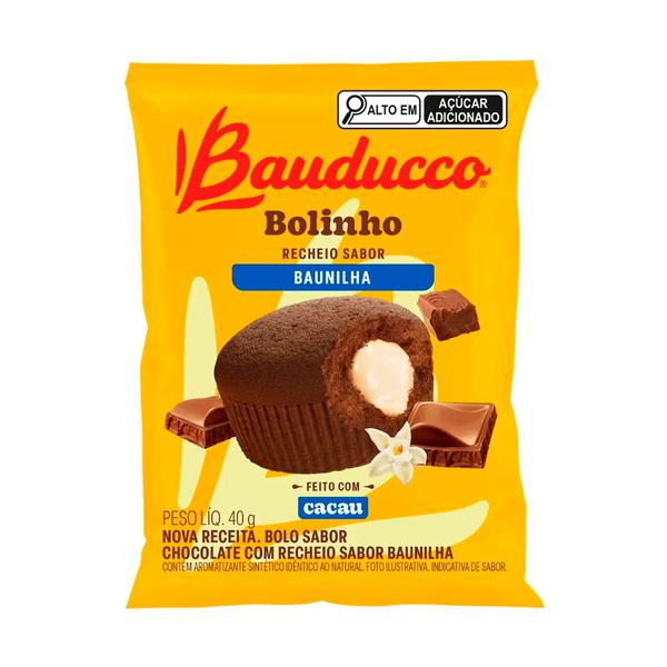 MINI BOLO IND BAUDUCCO PCT 40g CHOCOLATE BAUNILHA