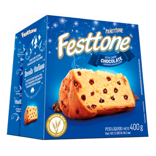 PANETONE  FESTTONE CX 400g CHOCOLATE