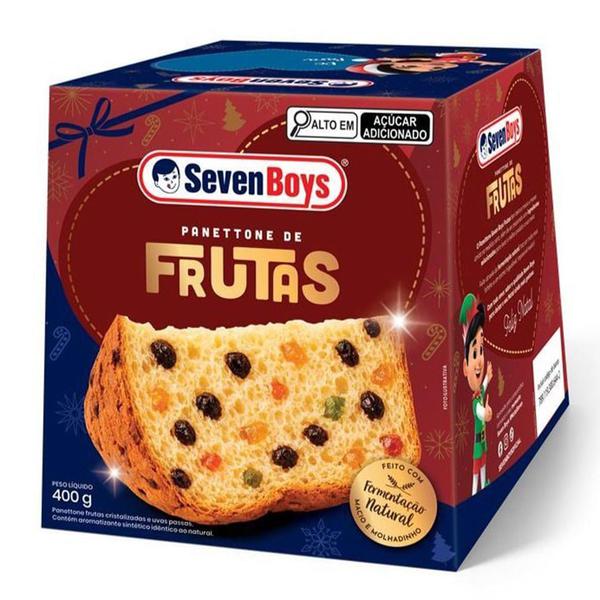 PANETONE  SEVEN BOYS CX 400g FRUTAS
