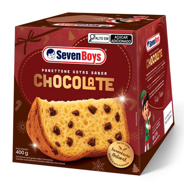 PANETONE  SEVEN BOYS CX 400g GOTAS