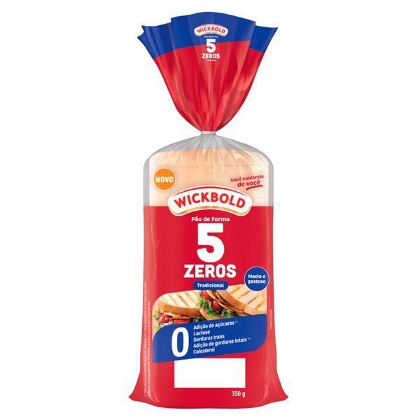 PAO FORMA IND ZERO LACTOSE  WICKBOLD 5 ZEROS PCT 350g TRADICIONAL