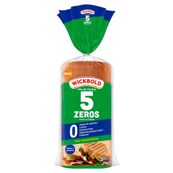 PAO FORMA IND ZERO LACTOSE  WICKBOLD 5 ZEROS PCT 400g INTEGRAL