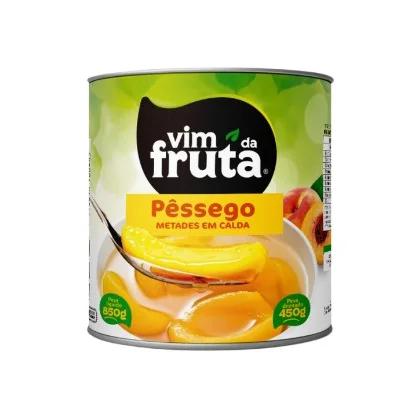 PESSEGO CALDA METADES VIM DA FRUTA LATA 430g