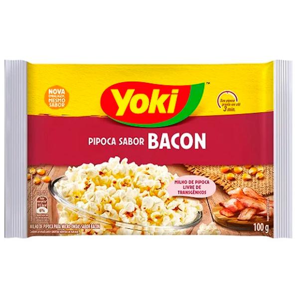 PIPOCA MICRO ONDAS YOKI PCT 100g BACON