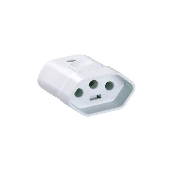 PLUG FEMEA PLAST 2P 10A 250V TRAMONTINA un