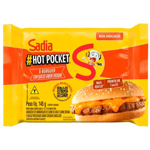 SANDUICHE PRONTO CG HOT POCKET SADIA EMB 145g X CHEDDAR