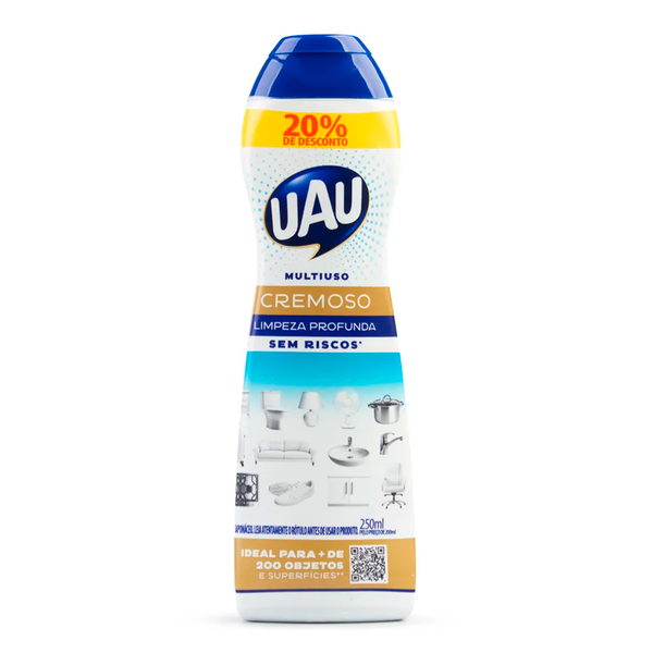 SAPONACEO CREMOSO PROMOCIONAL UAU FRASCO 250ml ORIGINAL