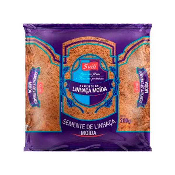 SEMENTE LINHACA INTEGRAL MARROM MOIDA SVILI PCT 200g