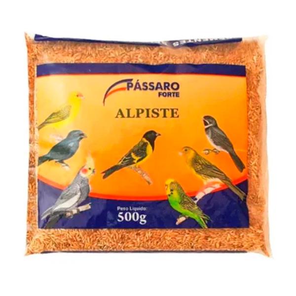 SEMENTE PASSARO ALPISTE PASSARO FORTE PCT 500g