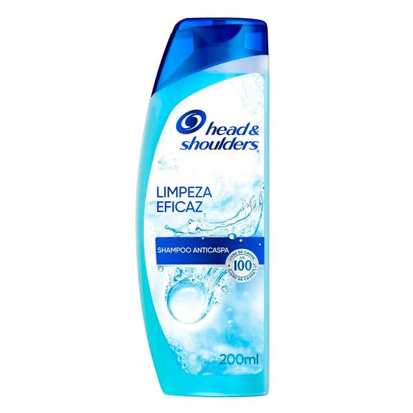 SHAMPOO ANTI CASPA HEAD&SHOULDERS FRASCO 200ml LIMPEZA EFICAZ