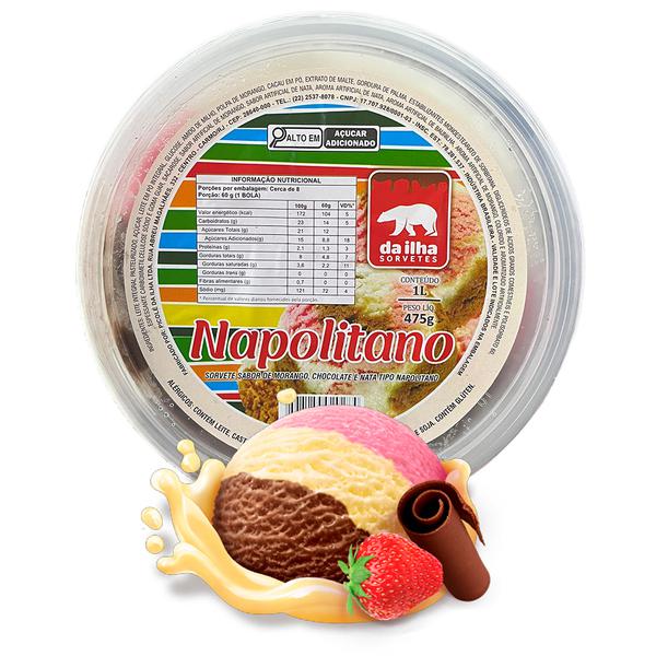 SORVETE CG DA ILHA POTE 1lt NAPOLITANO