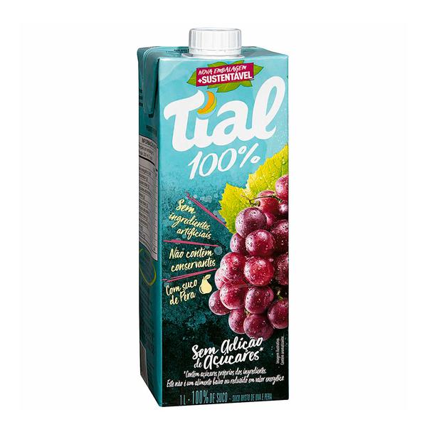 SUCO SEM ADIÇÃO ACUCAR TIAL TP 1lt UVA E PERA