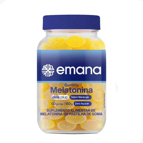 SUPLEMENTO ALIMENTAR EM CAPSULAS GUMMY EMANA POTE 150g MELATONINA