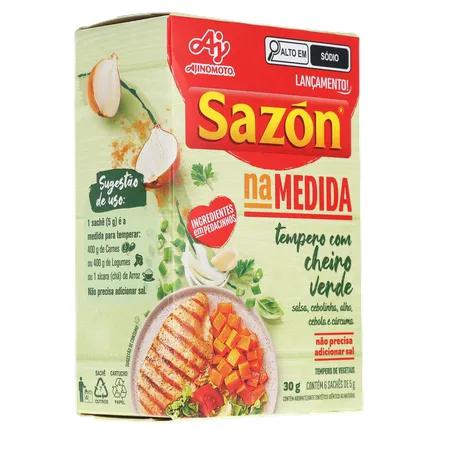 TEMPERO NA MEDIDA   SAZON PCT 6UN 30g CHEIRO VERDE