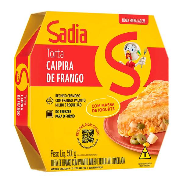 TORTA SALGADA PRONTA CG FRANGO IOGURTE SADIA CX 500g