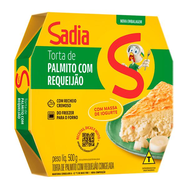 TORTA SALGADA PRONTA CG IOGURTE PALMITO CATUPIRY SADIA CX 500g