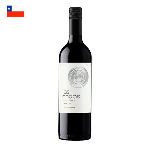VINHO TINTO CHILENO LAS ONDA GF 750ml CARMENERE