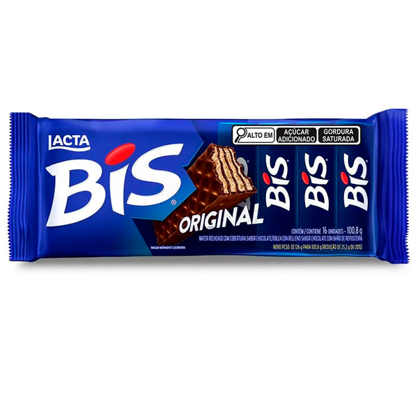 WAFER COB CHOCOLATE BIS LACTA CX 100g AO LEITE
