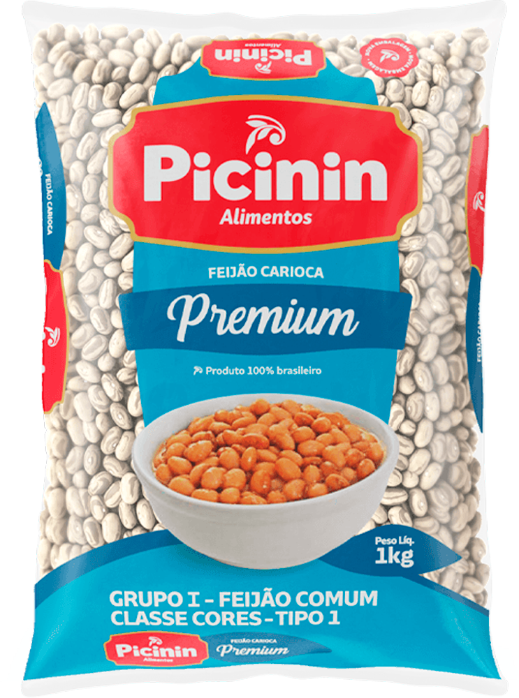 Feijão Picinin 1Kg Carioca