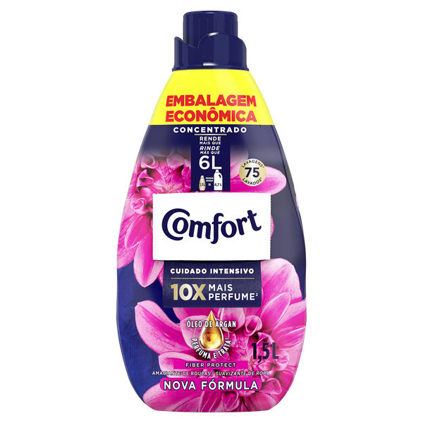 Amaciante Concentrado Comfort Intense 1,5L Fiber Protect