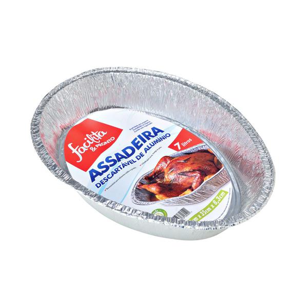 Assadeira Aluminio Facilita e Pronto 7L
