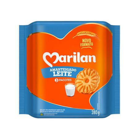 Biscoito Amanteigado Marilan 280g Leite
