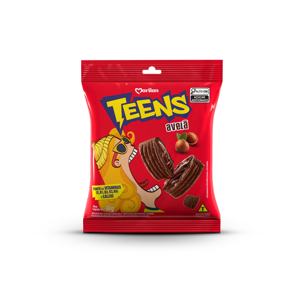 Biscoito Recheado Marilan Teens 30g Avelã