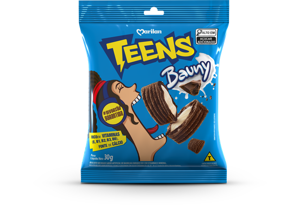 Biscoito Recheado Marilan Teens 30g Bauny