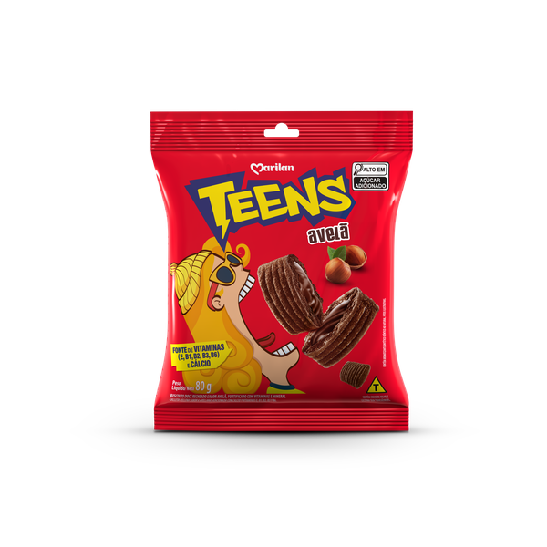 Biscoito Recheado Marilan Teens 80g Avelã