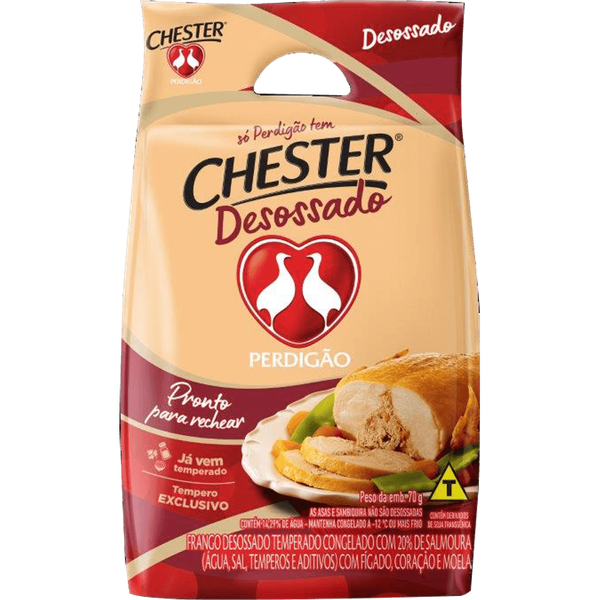 Chester Perdigão Desossado kg (Peso aproximado Pacote 3,2kg)