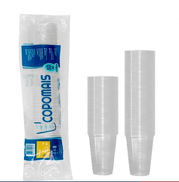 Copo descartável CopoMais 400ml - Pacote c/ 50 unidades transparente