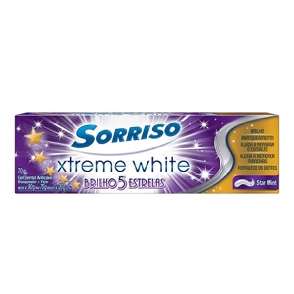 Creme Dental SORRISO XTREME WHITE 70g 5 ESTRELAS