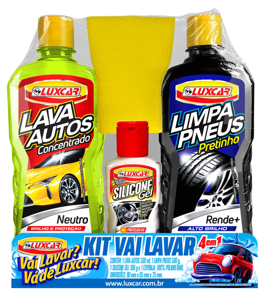 Kit LAVAR CAR LUX CAR 4PC C SILIC