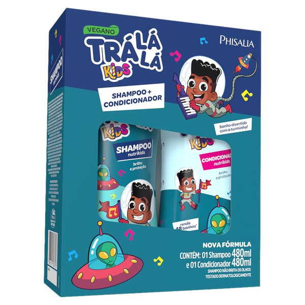 Kit Shampoo + Condicionador Tralálá Kids 480ml Nutrikids