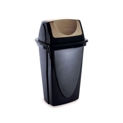 LIXEIRA PLASUTIL ECOBLACK 9LT 3485 BASCULANTE