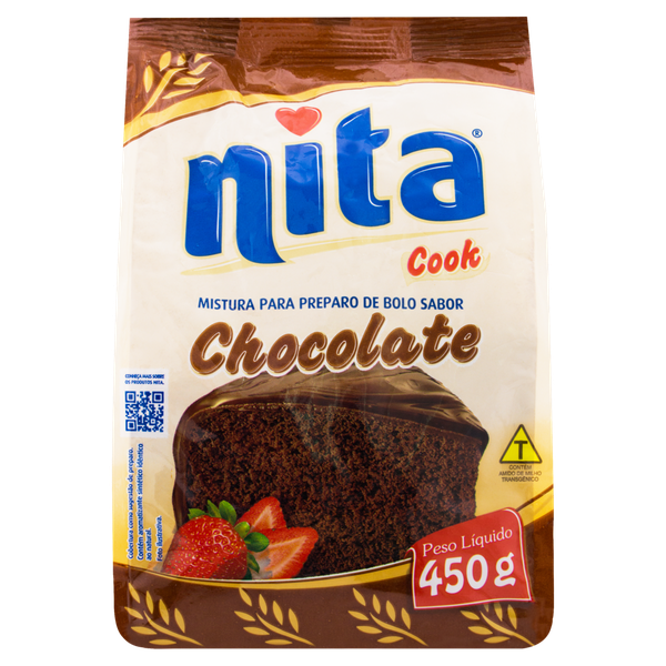 Mistura Para Bolo Nita Sachê 450g Chocolate